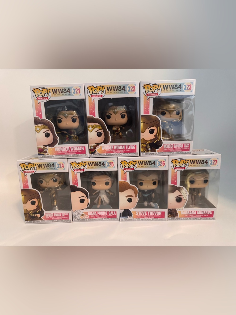 Wonder Woman 1984 Funko Pop Lot #321-327 (7 Figures) WW84  Original Boxes